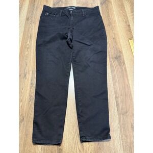Fade to Blue Premium Jeanswear Dark Wash Black Stretch Pants Womens Size 16W
